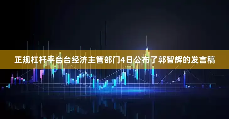 正规杠杆平台台经济主管部门4日公布了郭智辉的发言稿